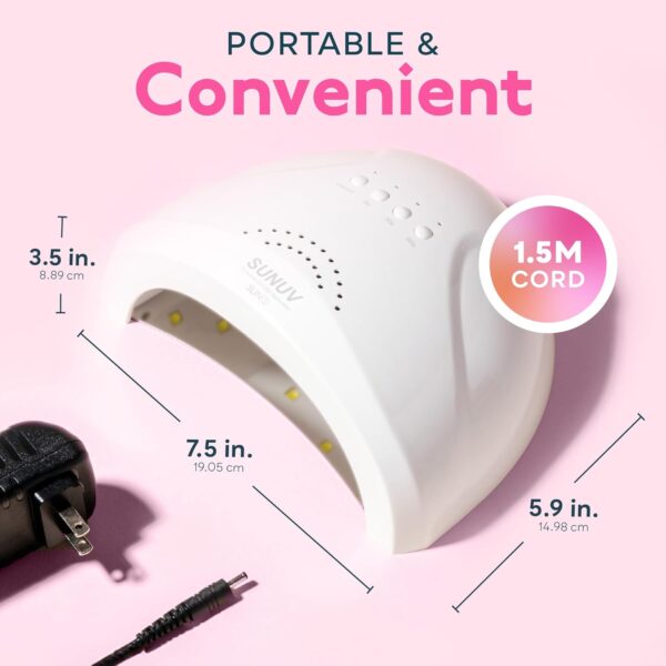 Limited Time Deal 47%OFF! SUNUV UV LED Nail Lamp, Gel Light for Nail Polish UV Dryer - Image 6
