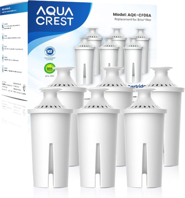 Limited Time Deal 29%OFF! AQUA CREST Replacement for Brita® Filter