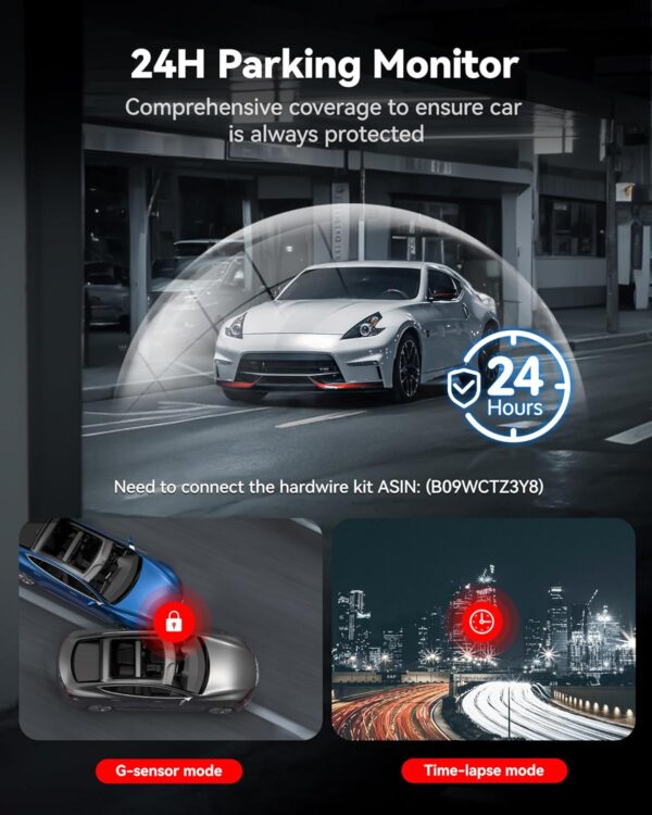 Limited Time Deal 35%OFF! REDTIGER 4K Dash Cam Front and Rear, STouch Screen WiFi Car Dash Camera, - Image 9