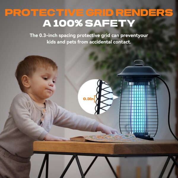 Limited Time Deal 40%OFF! Bug Zapper Indoor & Outdoor, 4200V Electric Mosquito Zapper - Image 5