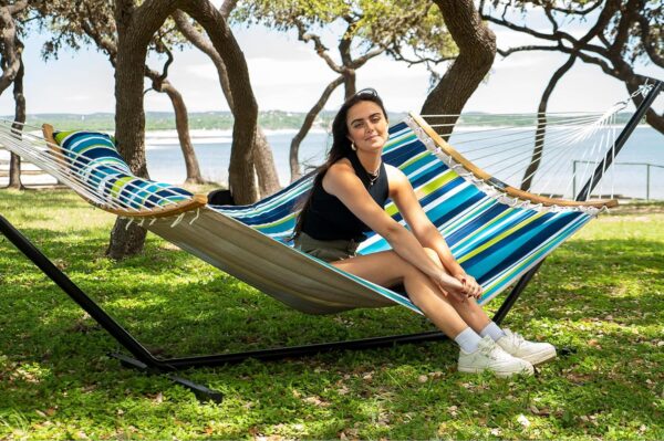 Limited Time Deal 10%OFF!  SUPERJARE Hammock with Stand, 2 Person Heavy Duty Hammock