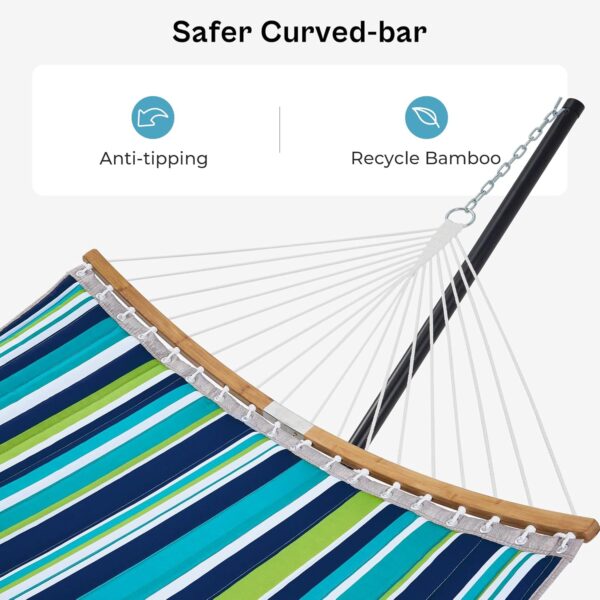 Limited Time Deal 10%OFF!  SUPERJARE Hammock with Stand, 2 Person Heavy Duty Hammock - Image 7