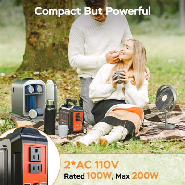 Limited Time Deal 13%OFF! MARBERO Solar Generator 167Wh Camping Portable Power Station - Image 5