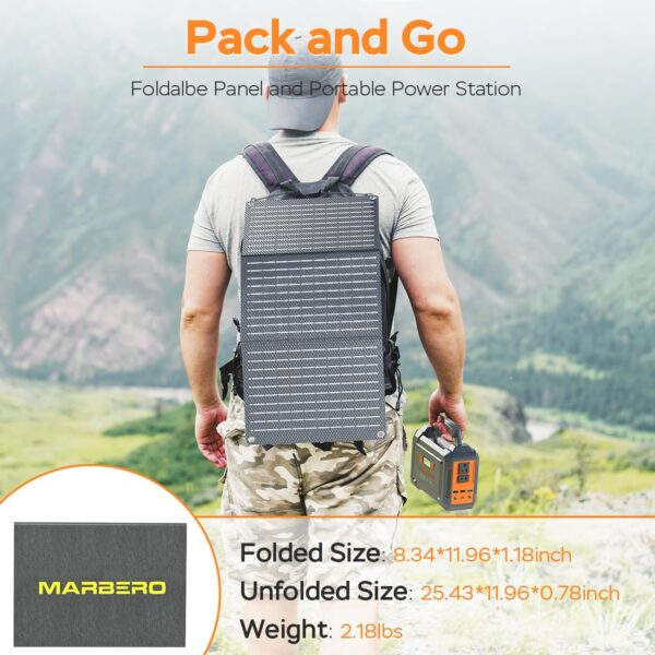 Limited Time Deal 13%OFF! MARBERO Solar Generator 167Wh Camping Portable Power Station - Image 6
