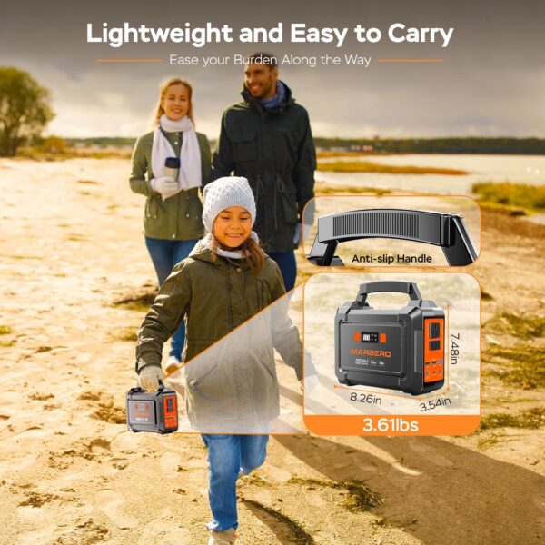 Limited Time Deal 13%OFF! MARBERO Solar Generator 167Wh Camping Portable Power Station - Image 7