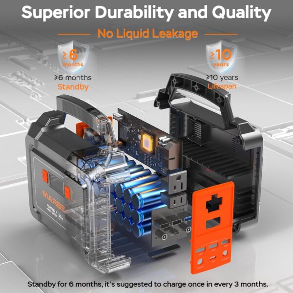 Limited Time Deal 13%OFF! MARBERO Solar Generator 167Wh Camping Portable Power Station - Image 10